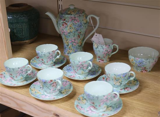 A Shelley Melody tea set